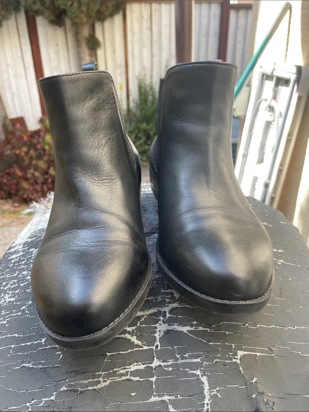 David Tate Black Leather Women's Ankle Booties 9 WW